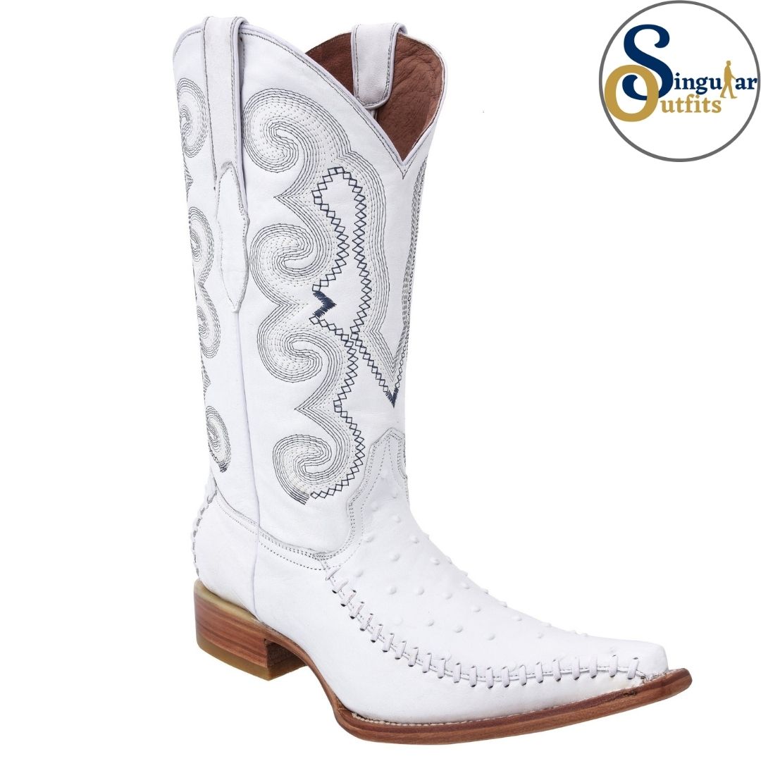 Botas vaqueras SO-WD0133 avestruz clon Singular Outfits western cowboy boots ostrich print