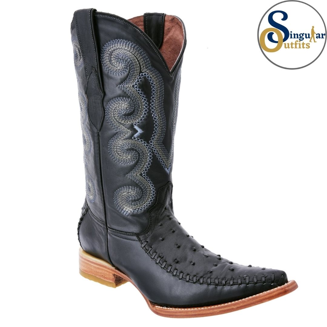 Botas vaqueras SO-WD0134 avestruz clon Singular Outfits western cowboy boots ostrich print