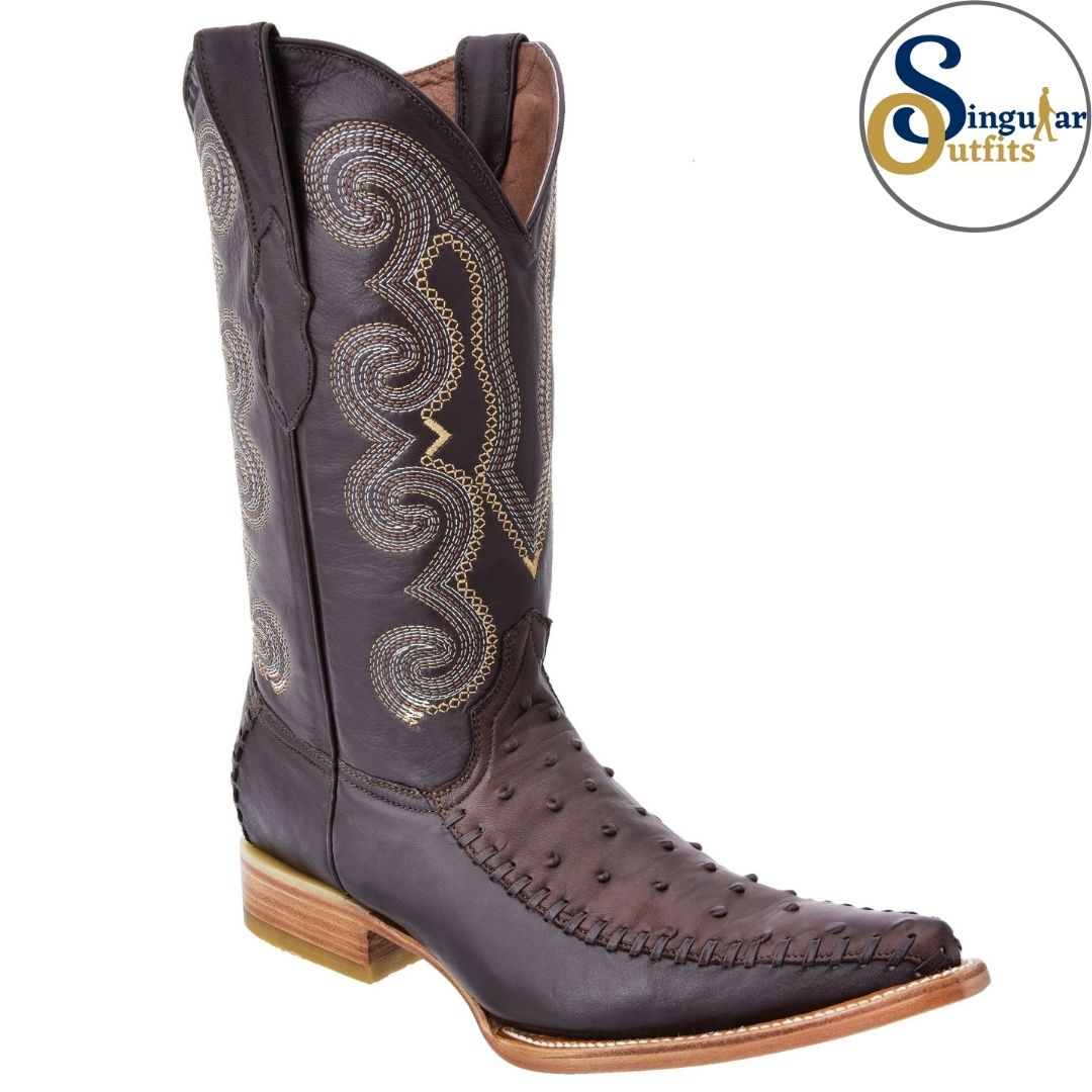 Botas vaqueras SO-WD0135 avestruz clon Singular Outfits western cowboy boots ostrich print