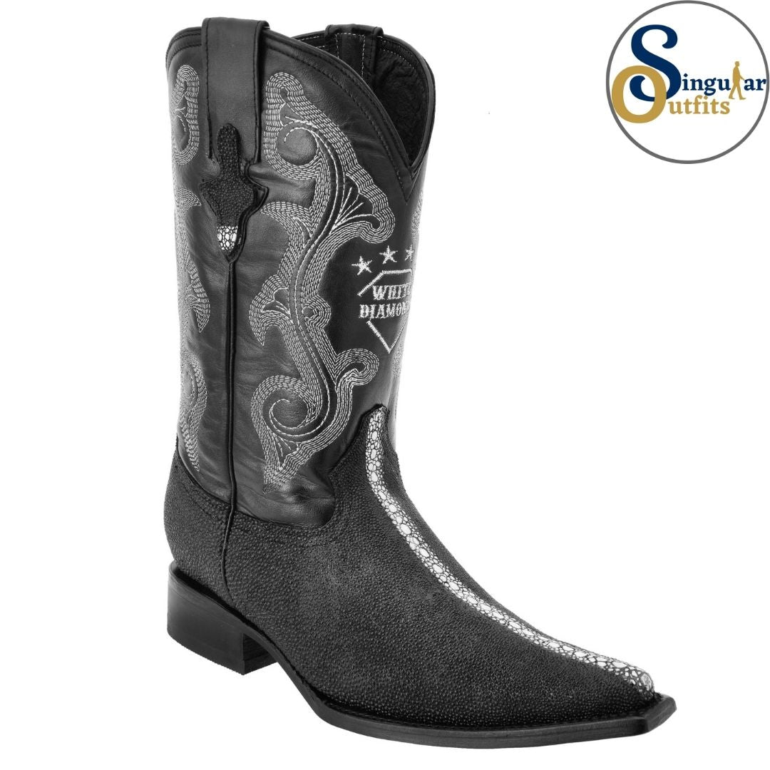 Botas vaqueras SO-WD0172 mantarraya clon Singular Outfits western cowboy boots manta ray print