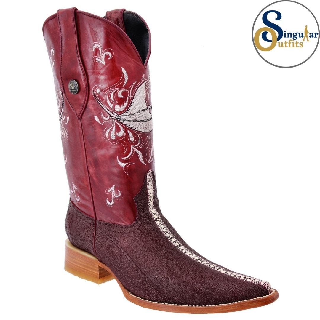 Botas vaqueras SO-WD0173 mantarraya clon Singular Outfits western cowboy boots manta ray print