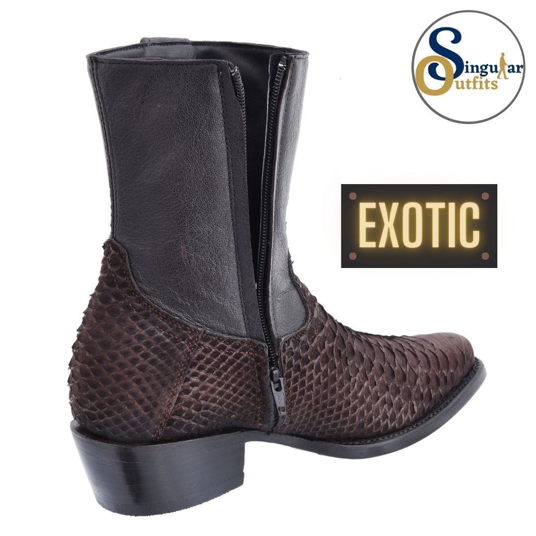 Botas vaqueras exoticas SO-WD0030 piton Singular Outfits exotic western cowboy boots python side