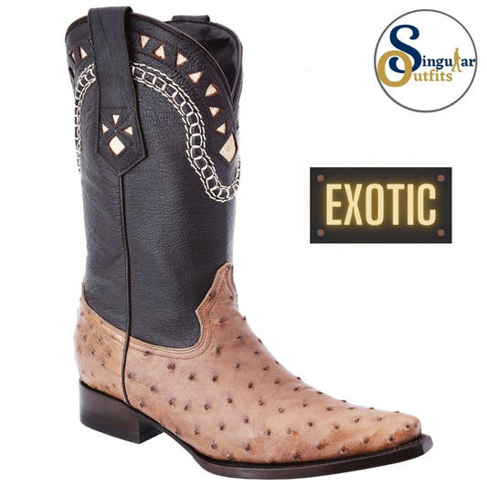 Botas vaqueras exoticas SO-WD0033 avestruz Singular Outfits exotic western cowboy boots ostrich