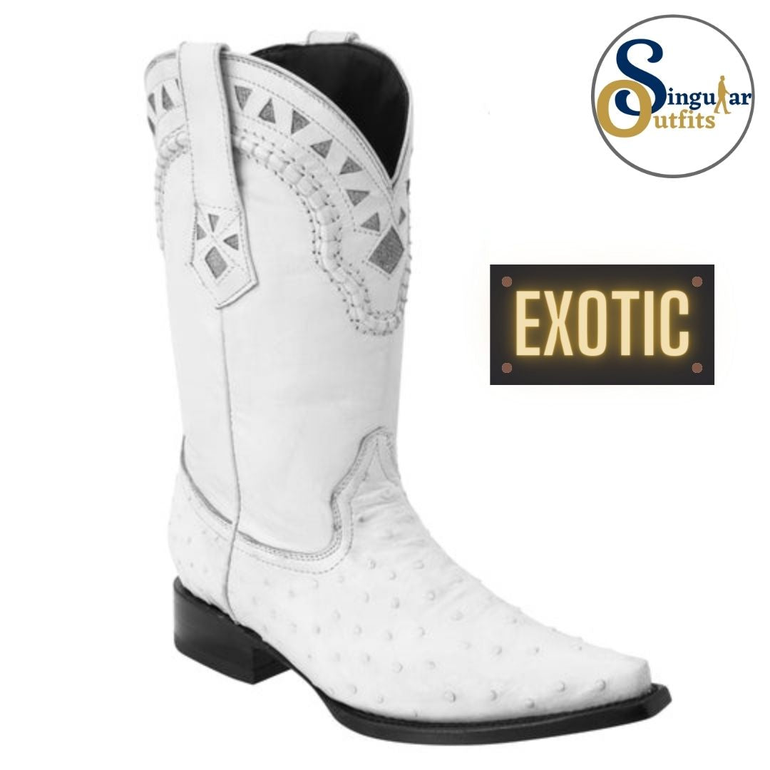 Botas vaqueras exoticas SO-WD0041 avestruz Singular Outfits exotic western cowboy boots ostrich