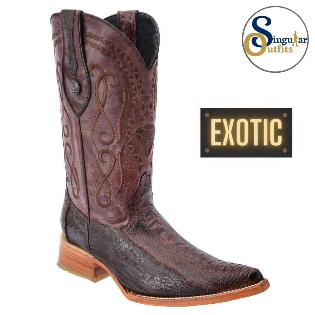 Botas vaqueras exoticas SO-WD0061 avestruz Singular Outfits exotic western cowboy boots ostrich