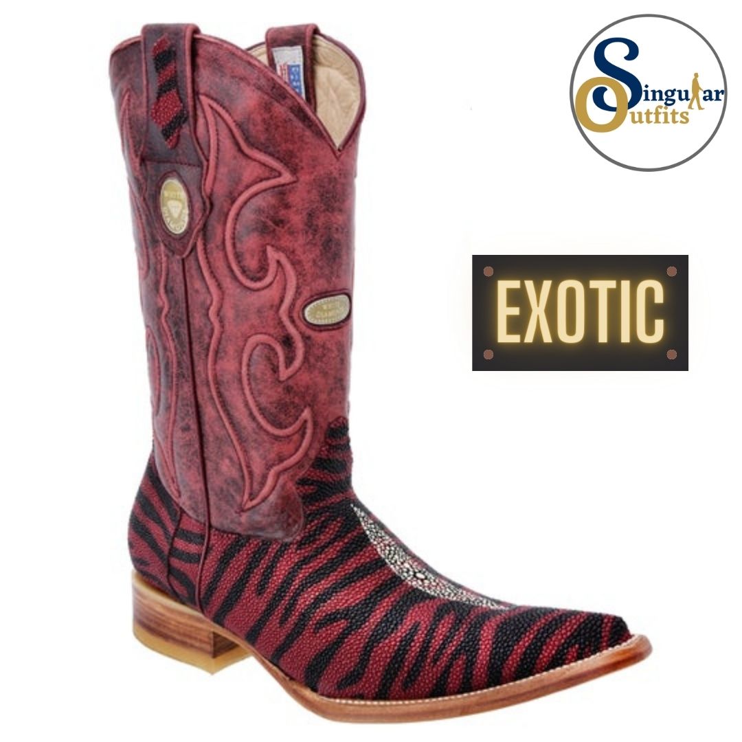 Botas vaqueras exoticas SO-WD0110 manta raya Singular Outfits exotic western cowboy boots manta ray
