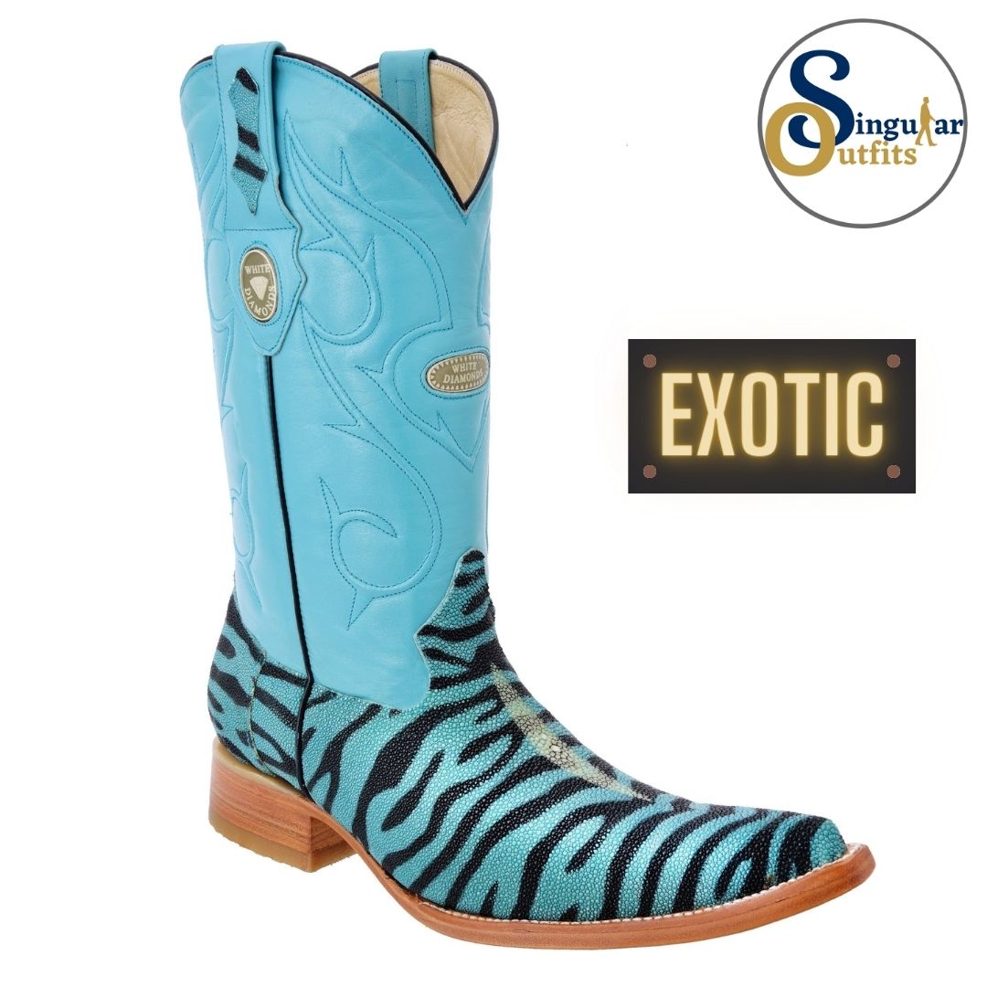 Botas vaqueras exoticas SO-WD0111 manta raya Singular Outfits exotic western cowboy boots manta ray