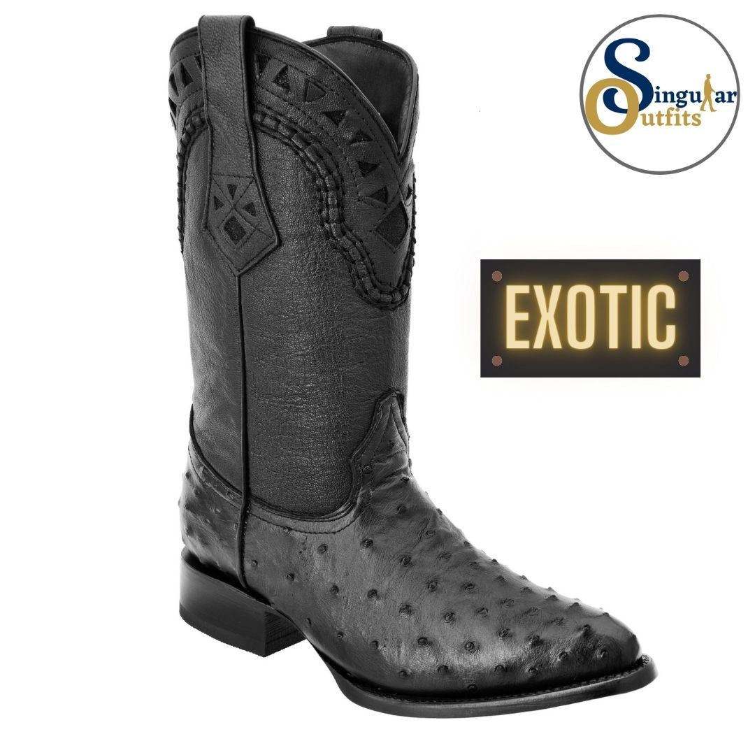Botas vaqueras exoticas SO-WD0236 avestruz Singular Outfits exotic western cowboy boots ostrich