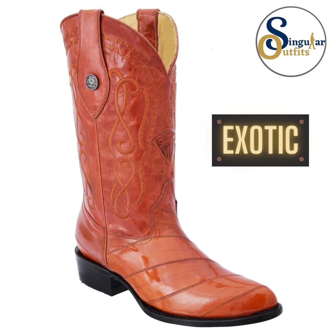 Botas vaqueras exoticas SO-WD0249 anguila Singular Outfits exotic western cowboy boots eel.