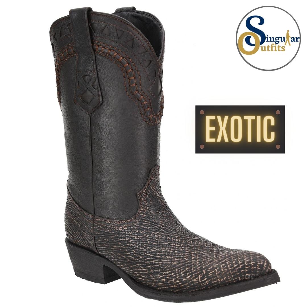 Botas vaqueras exoticas SO-WD0260 tiburon Singular Outfits exotic western cowboy boots shark.