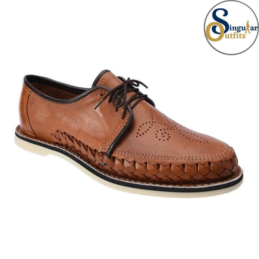 Lace-Up Authentic Mexican Leather Shoes SO-TM31258 Singular Outfits Autenticos Huaraches Mexicanos