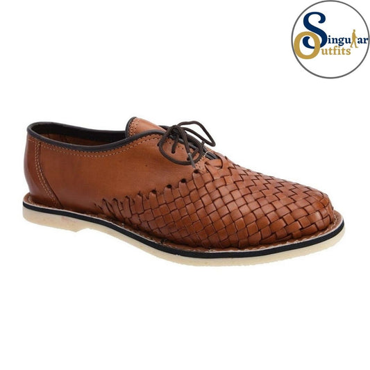 Lace-Up Authentic Mexican Leather Shoes SO-TM31290 Singular Outfits Autenticos Huaraches Mexicanos