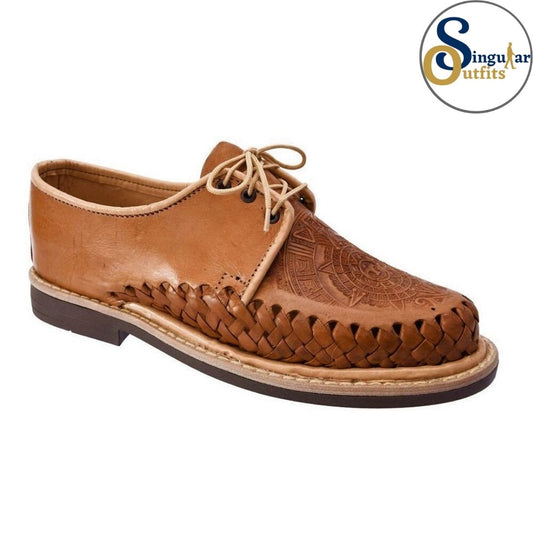 Lace-Up Authentic Mexican Leather Shoes SO-TM31292 Singular Outfits Autenticos Huaraches Mexicanos