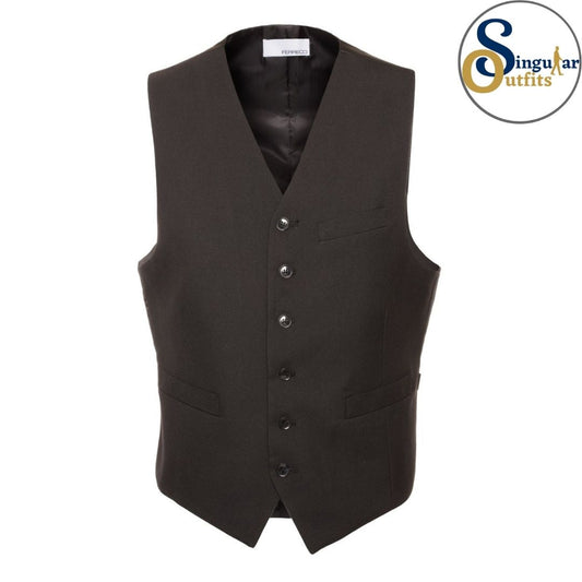 SOLO Adjustable Casual & Formal Black Vest Singular Outfits Chaleco Formal de Vestir