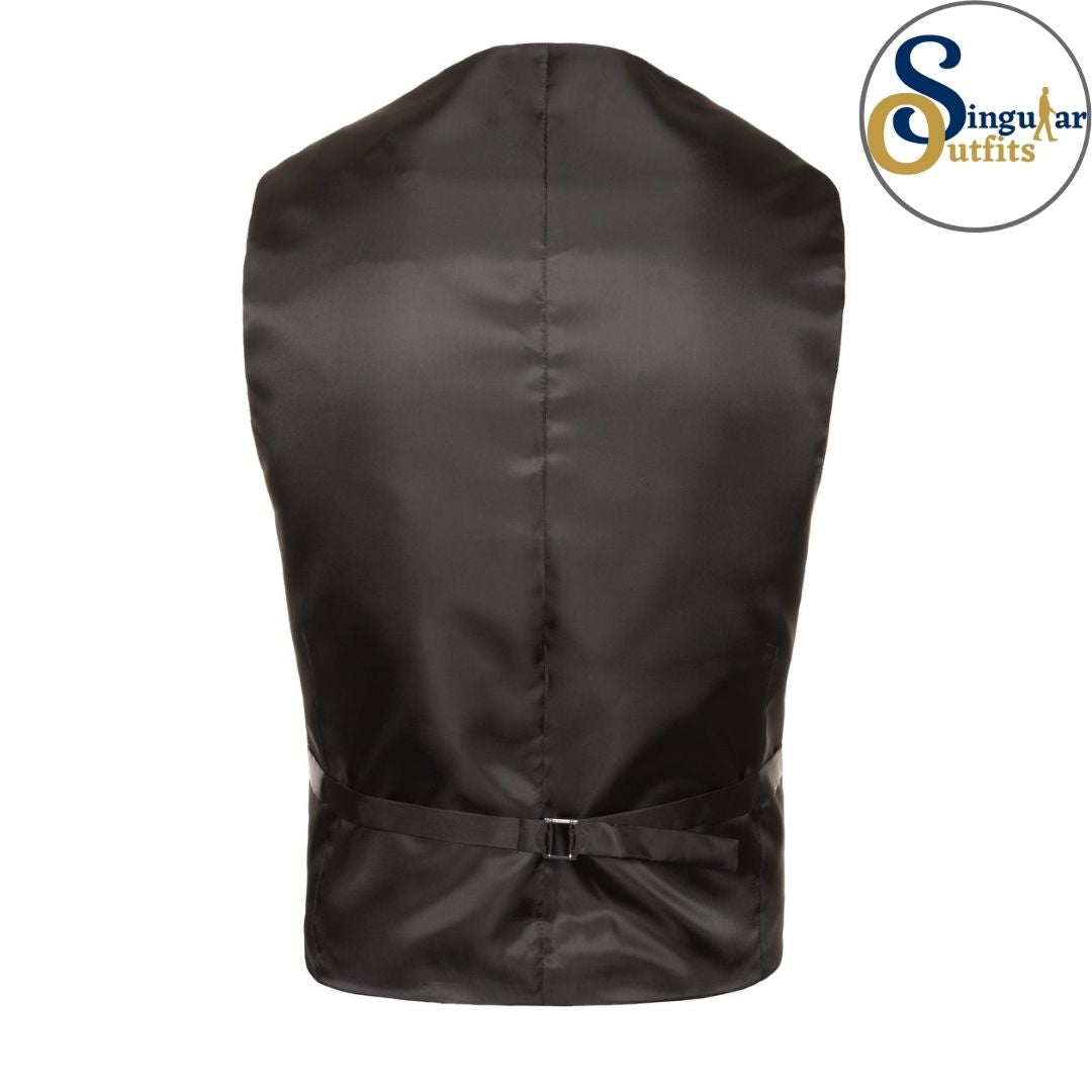 SOLO Adjustable Casual & Formal Black Vest Singular Outfits Chaleco Formal de Vestir Back