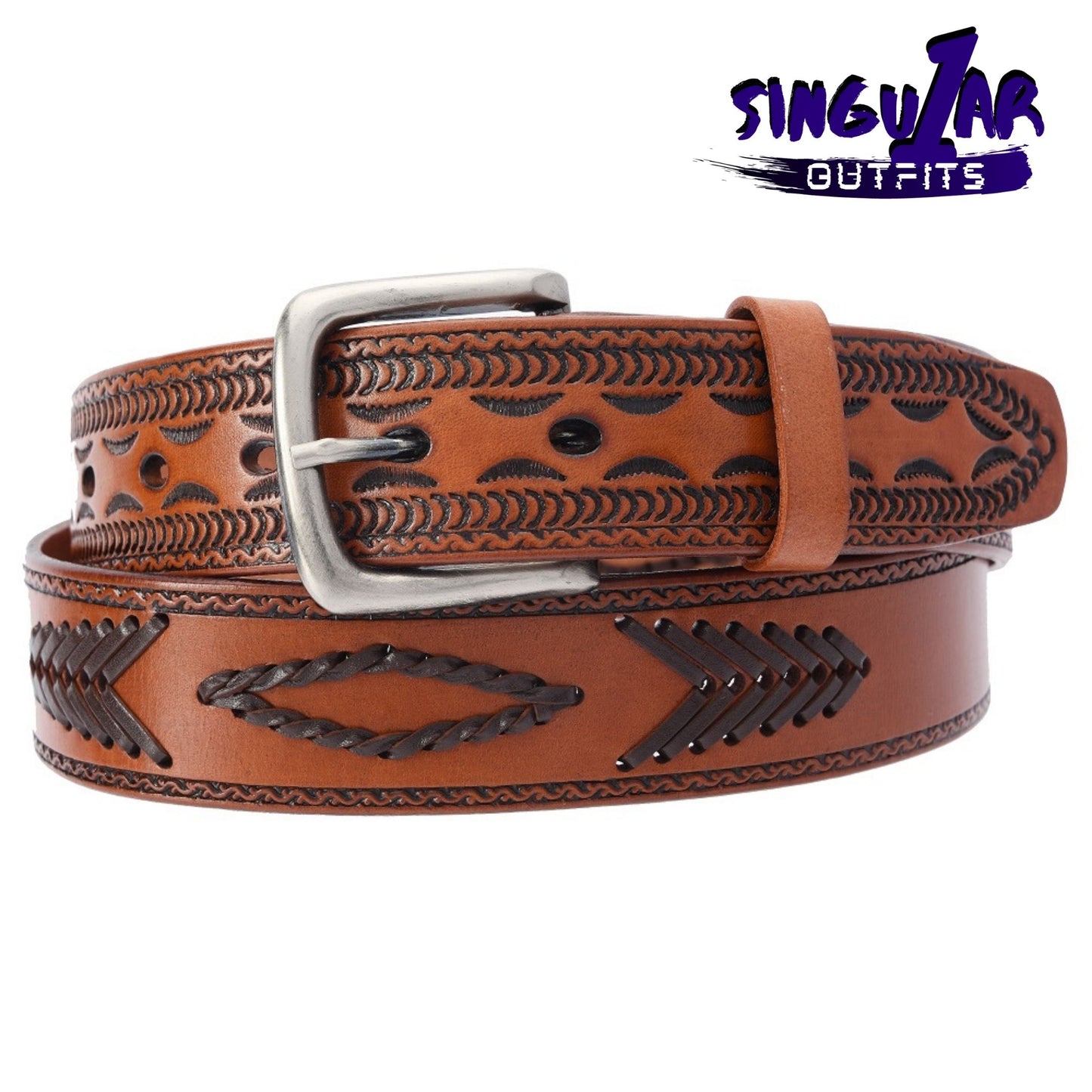 TM-10177 Leather Belt | Cinturon de Piel