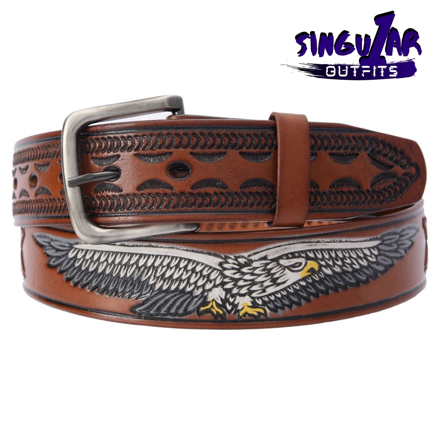 TM-10345 Leather Belt | Cinturon de Piel