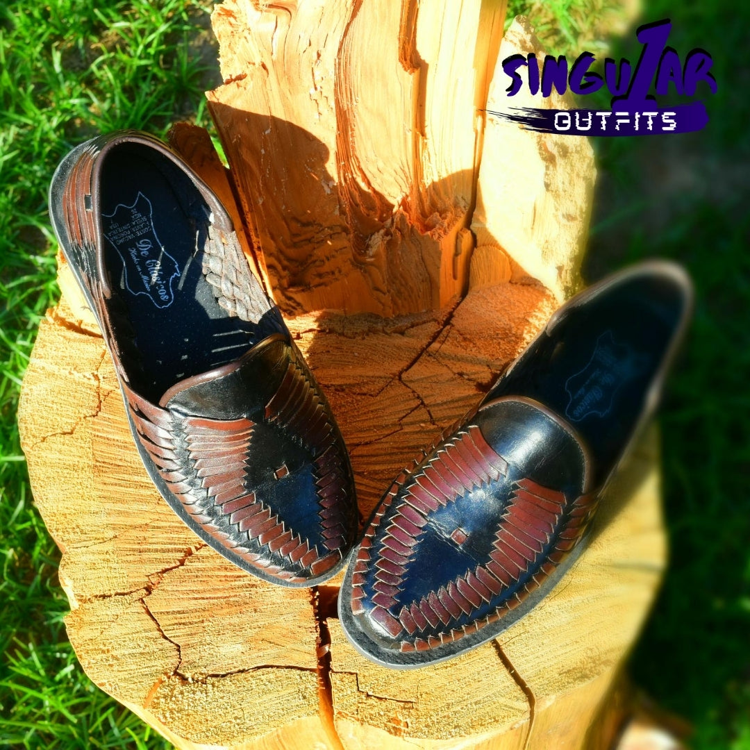 TM-31286 Huaraches men's Mexican handwoven shoes Singular Outfits