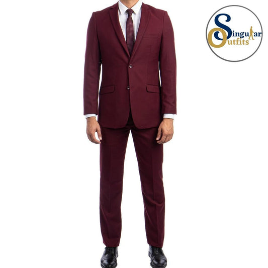Traje Formal de Dos Piezas Corte Ajustado de Hombre Solapa de Muesca SO-M276S04 Two Piece Formal Suit Slim Fit for Men Notch Lapel