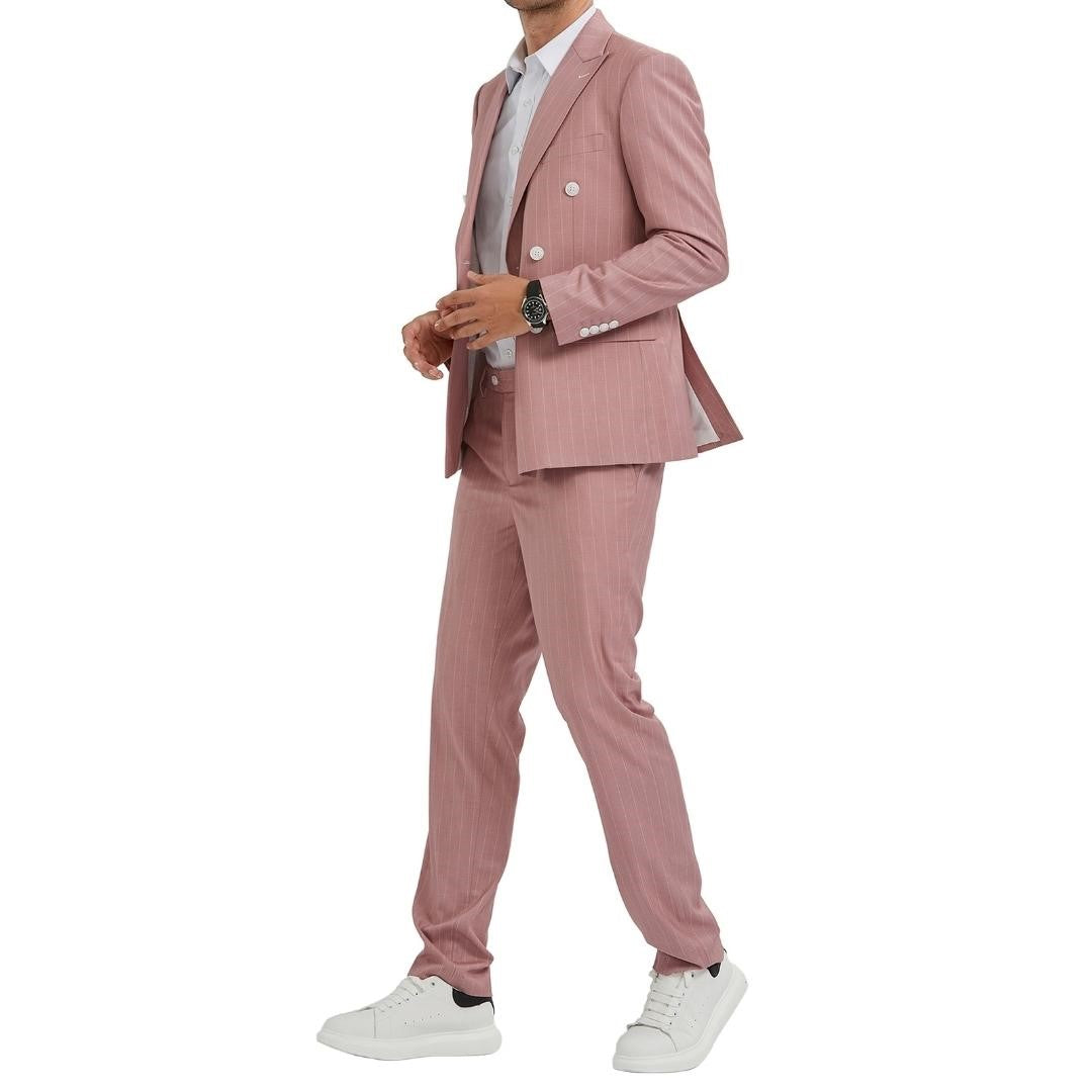 Traje Formal de Dos Piezas Corte Delgado de Hombre Solapa de pico SO-M340SK07 Two Piece Formal Suit Skinny Fit for Men Peak Lapel