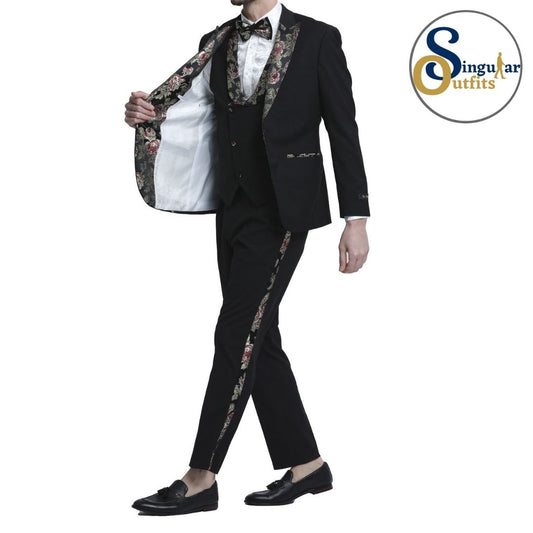 Traje Formal de Tres Piezas Corte Delgado de hombre solapa de pico SO-M331SK01 Three Piece Formal Suit Skinny Fit for Men Peak Lapel