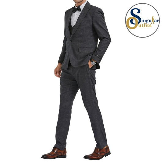 Traje Formal de Tres Piezas Corte Delgado de hombre solapa de pico SO-M349SK01 Three Piece Formal Suit Skinny Fit for Men Peak Lapel
