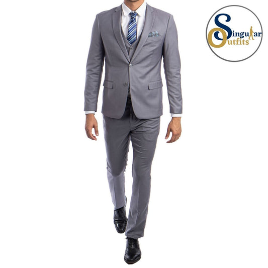 Traje Formal de Tres Piezas Corte Ultra Ajustado de hombre solapa de Muesca SO-M282SK04 Three Piece Formal Suit Ultra Slim Fit for Men Notch Lapel