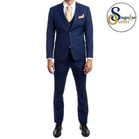 Traje Formal de Tres Piezas Corte Ultra Ajustado de hombre solapa de Muesca SO-M282SK05 Three Piece Formal Suit Ultra Slim Fit for Men Notch Lapel