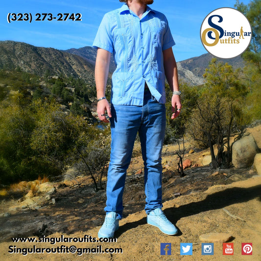 camisas de manta guayaberas de Singular Outfits Guayabera Shirts for men