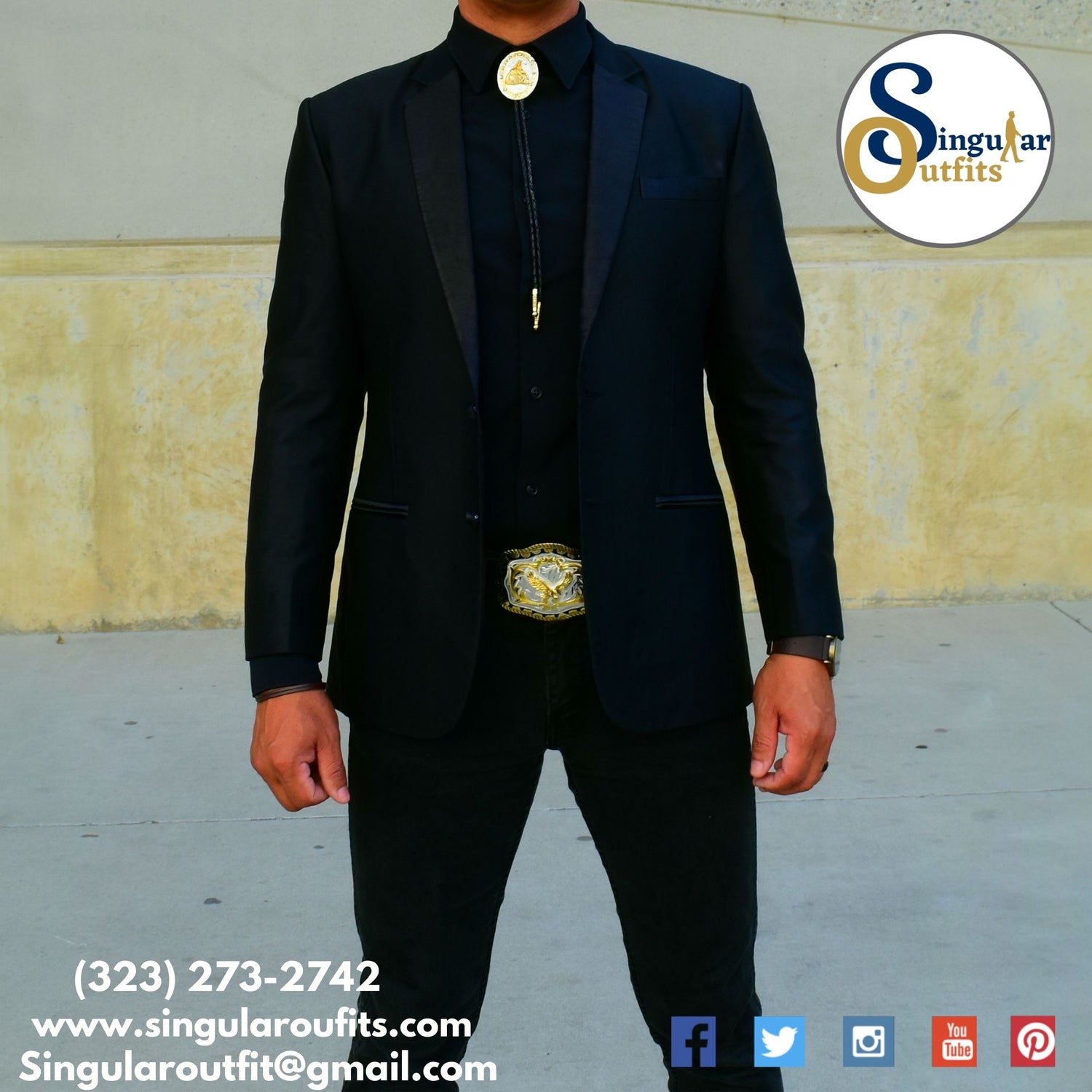 Corbatines Vaqueros de Hombre Singular Outfits