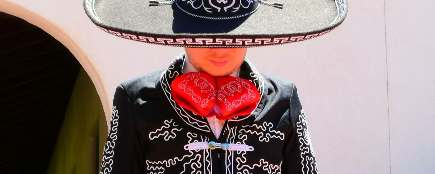 Embroidered Charro Bowtie