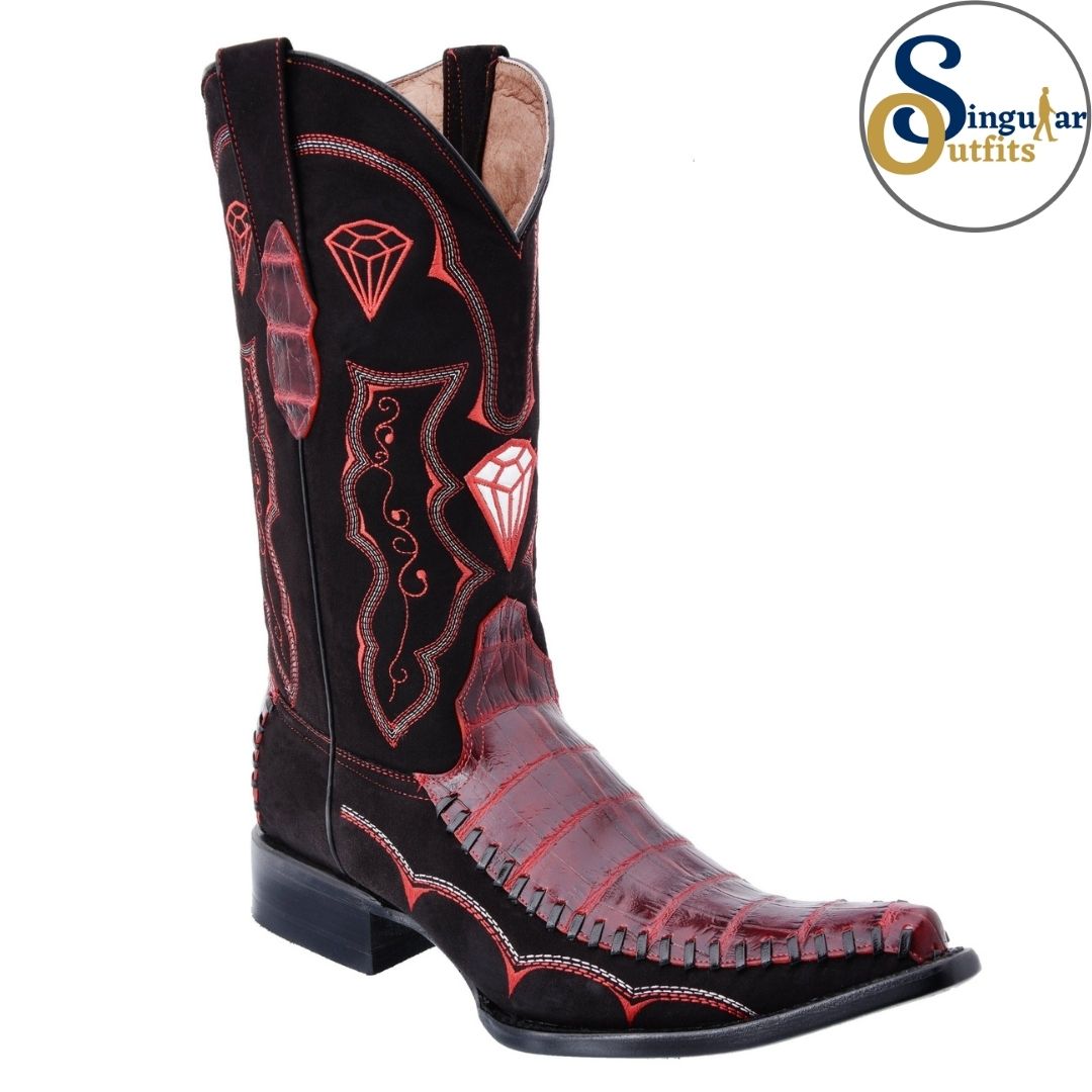 Botas vaqueras SO-WD0131 cocodrilo clon Singular Outfits western cowboy boots crocodile print