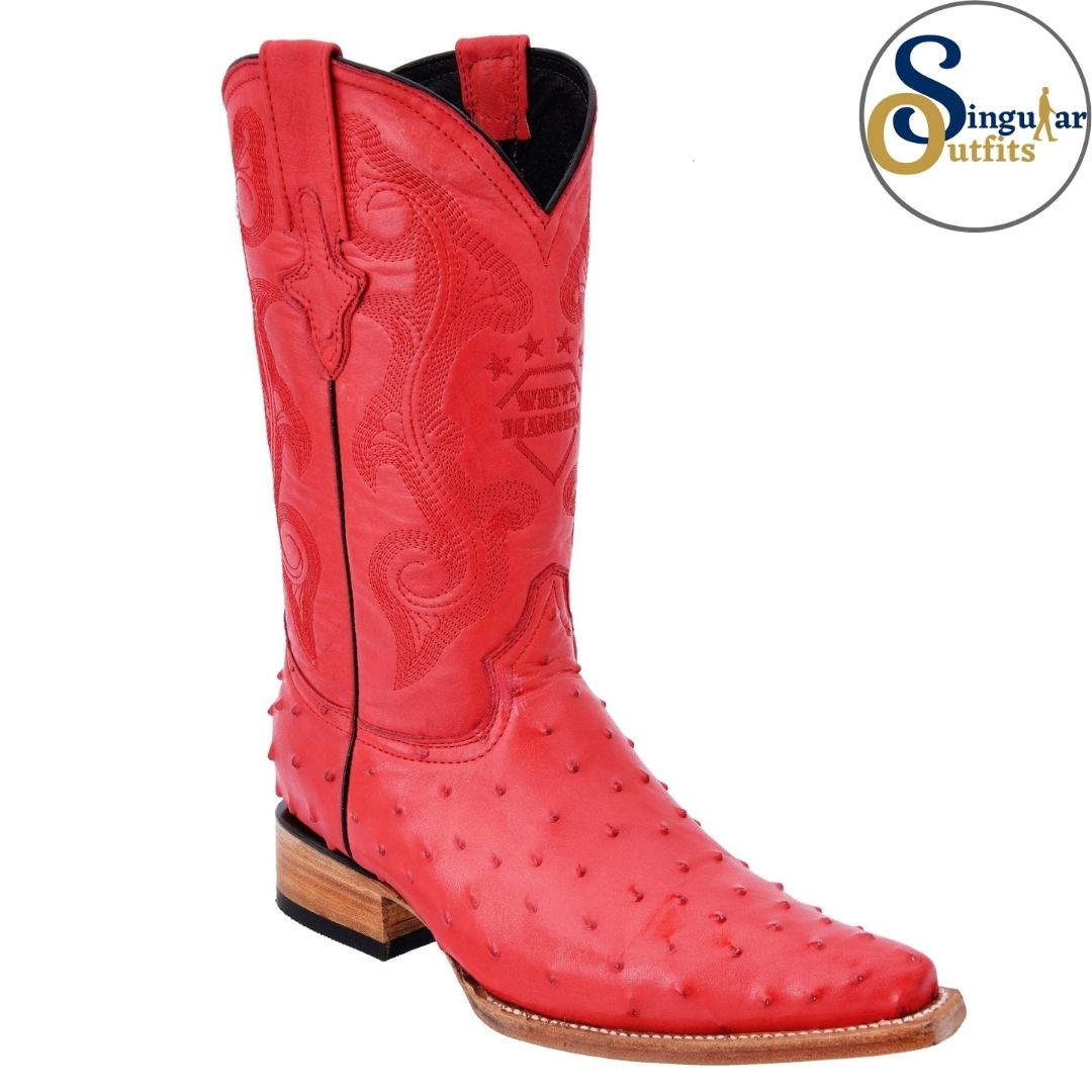 Botas vaqueras SO-WD0167 avestruz clon Singular Outfits western cowboy boots ostrich print