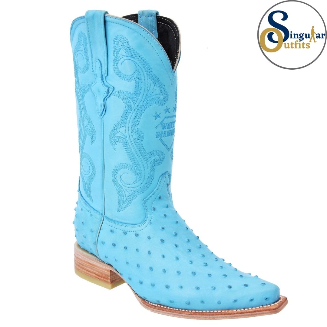 Botas vaqueras SO-WD0170 avestruz clon Singular Outfits western cowboy boots ostrich print