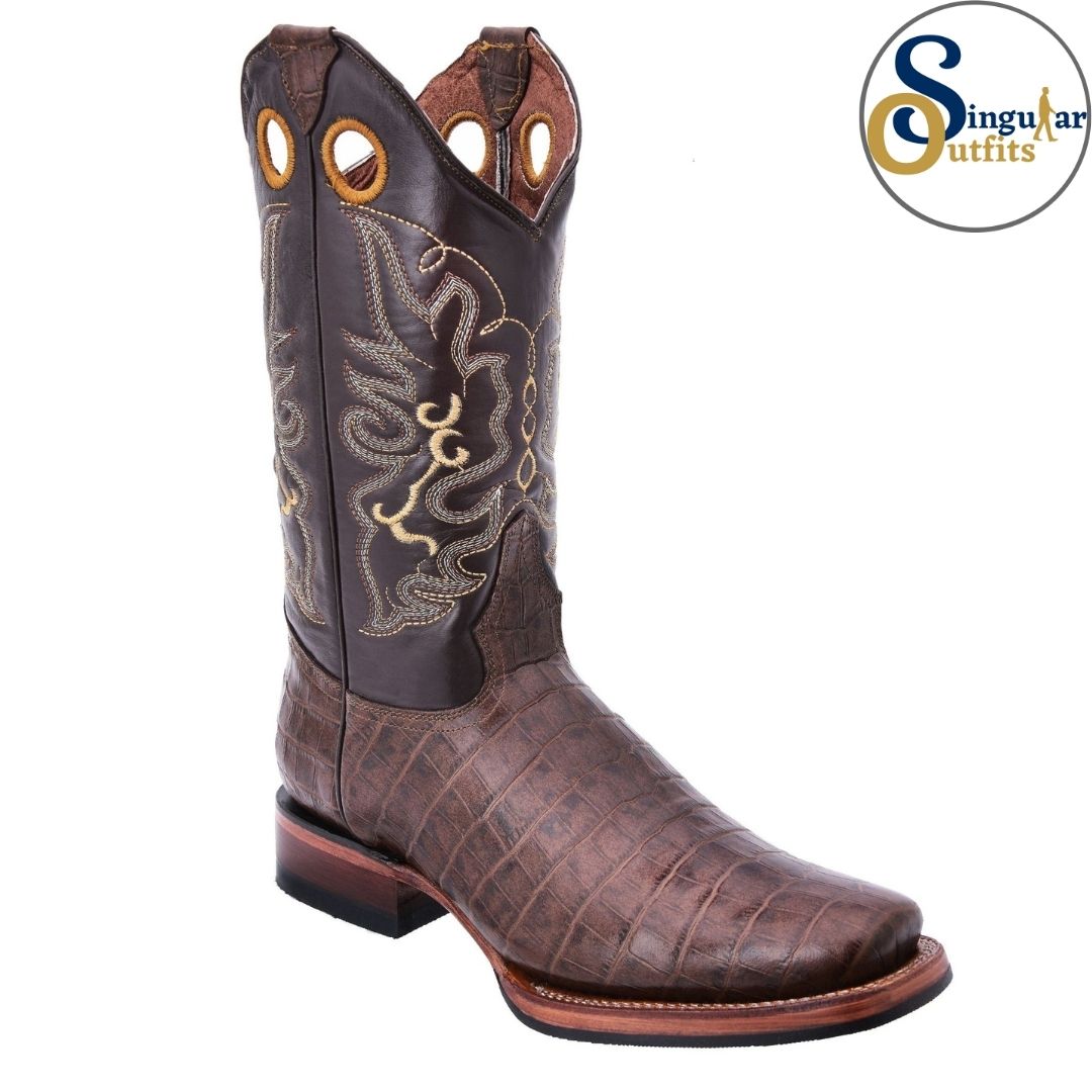 Botas vaqueras SO-WD0350 cocodrilo clon Singular Outfits western cowboy boots crocodile print