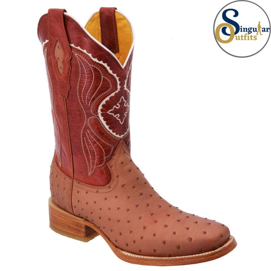 Botas vaqueras SO-WD0371 avestruz clon Singular Outfits western cowboy boots ostrich print