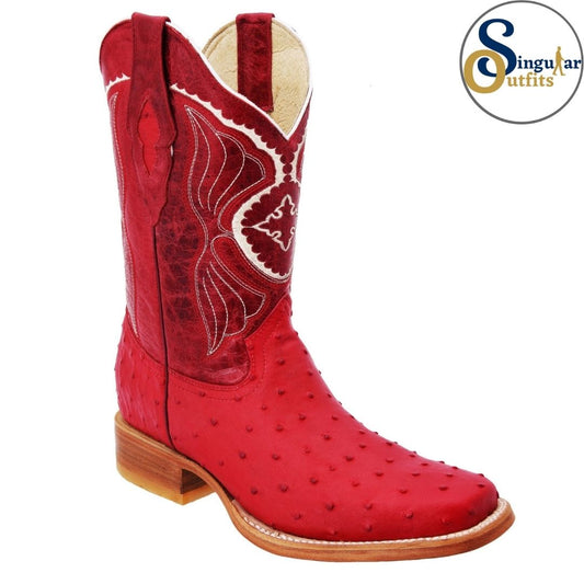 Botas vaqueras SO-WD0373 avestruz clon Singular Outfits western cowboy boots ostrich print