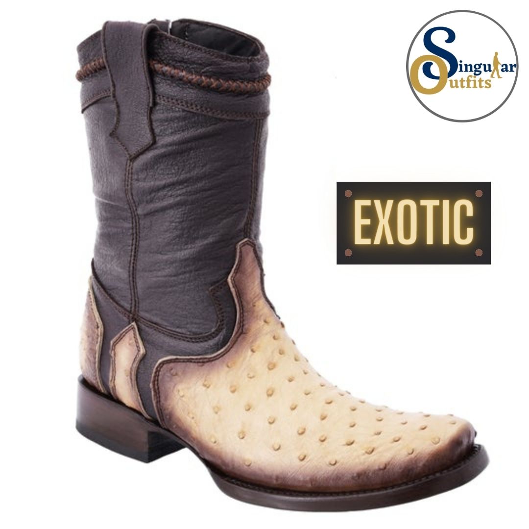 Botas vaqueras exoticas SO-WD0011 avestruz Singular Outfits exotic western cowboy boots ostrich