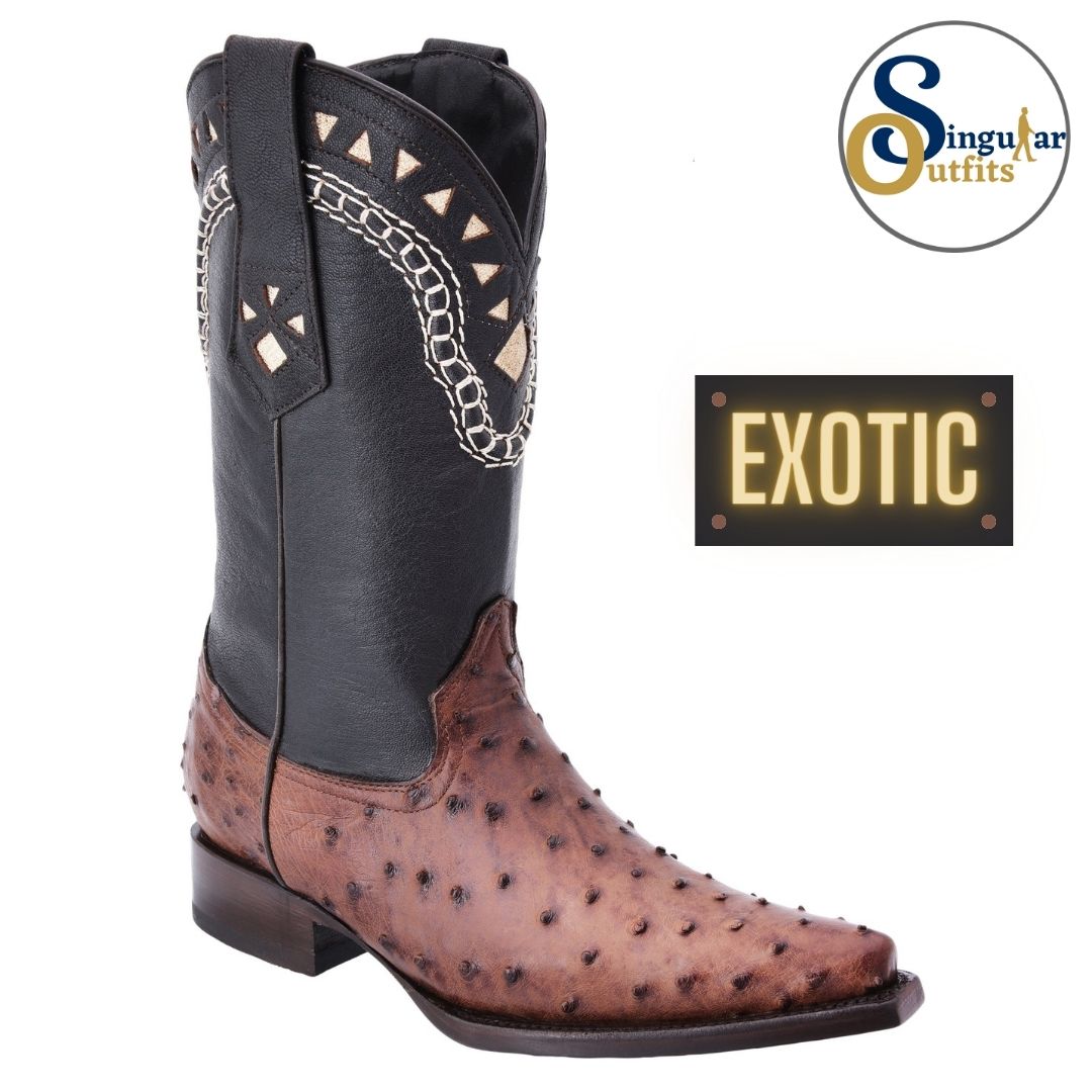 Botas vaqueras exoticas SO-WD0035 avestruz Singular Outfits exotic western cowboy boots ostrich