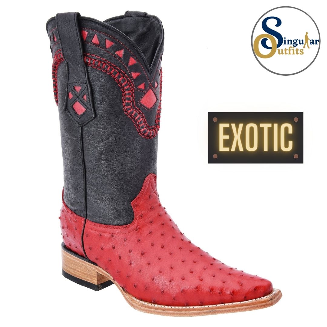 Botas vaqueras exoticas SO-WD0036 avestruz Singular Outfits exotic western cowboy boots ostrich