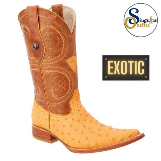 Botas vaqueras exoticas SO-WD0039 avestruz Singular Outfits exotic western cowboy boots ostrich