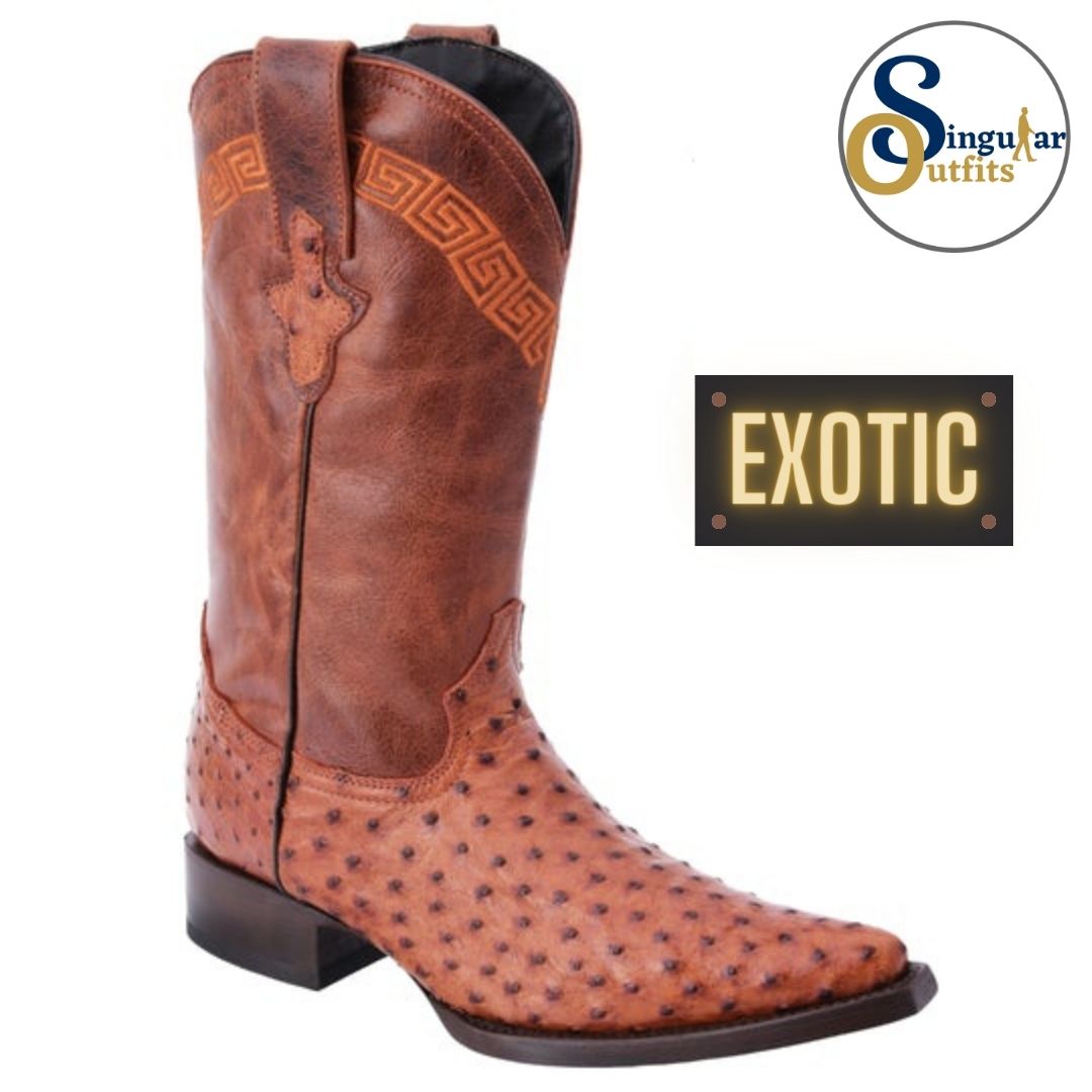 Botas vaqueras exoticas SO-WD0042 avestruz Singular Outfits exotic western cowboy boots ostrich