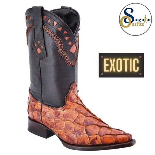 Botas vaqueras exoticas SO-WD0057 pirarucu Singular Outfits exotic western cowboy boots pirarucu