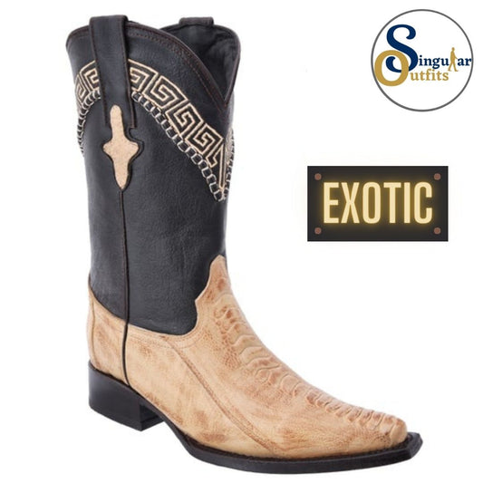 Botas vaqueras exoticas SO-WD0063 avestruz Singular Outfits exotic western cowboy boots ostrich