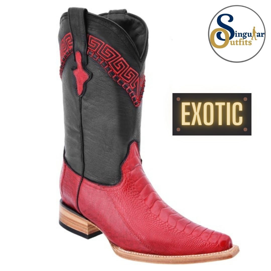 Botas vaqueras exoticas SO-WD0064 avestruz Singular Outfits exotic western cowboy boots ostrich