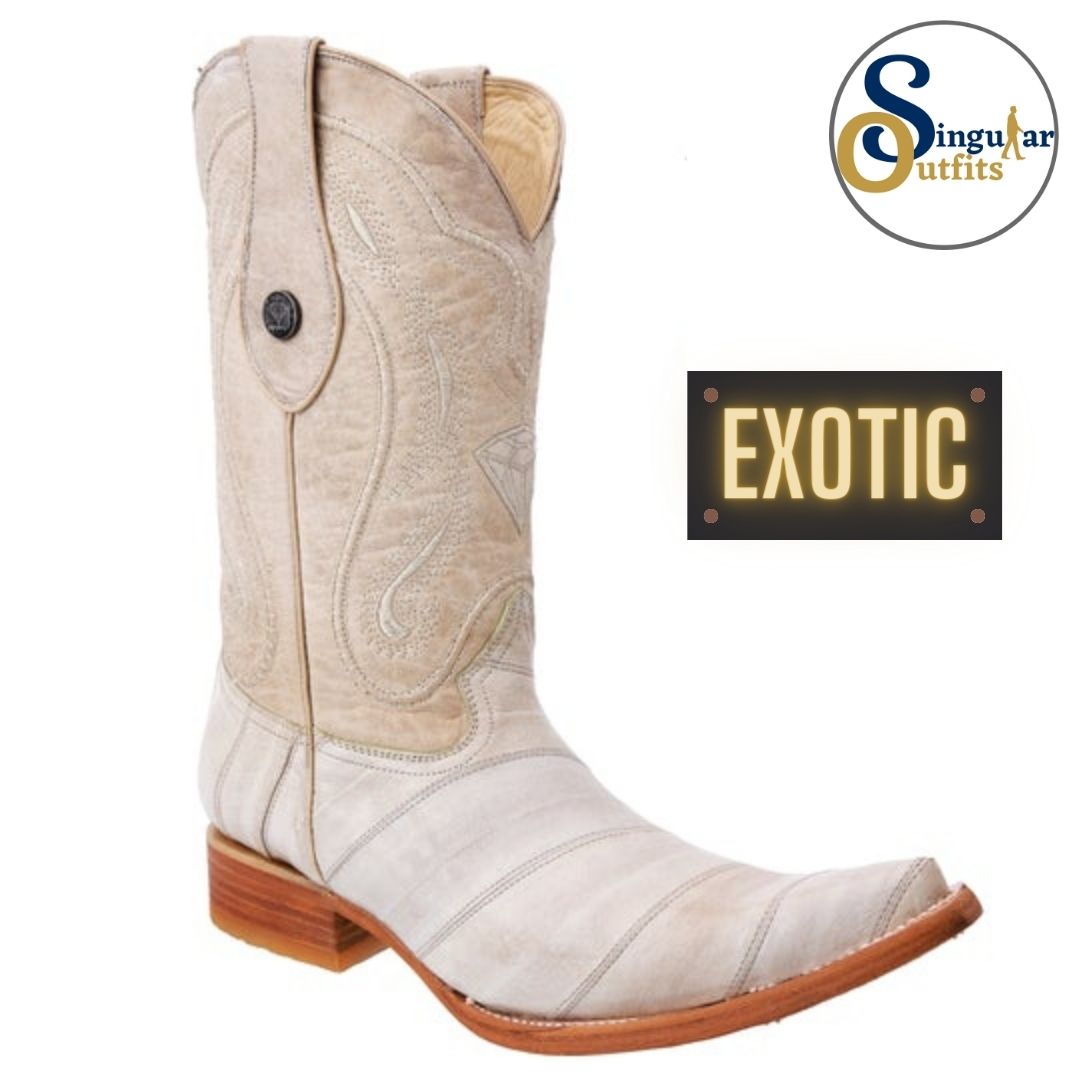 Botas vaqueras exoticas SO-WD0083 anguila Singular Outfits exotic western cowboy boots eel