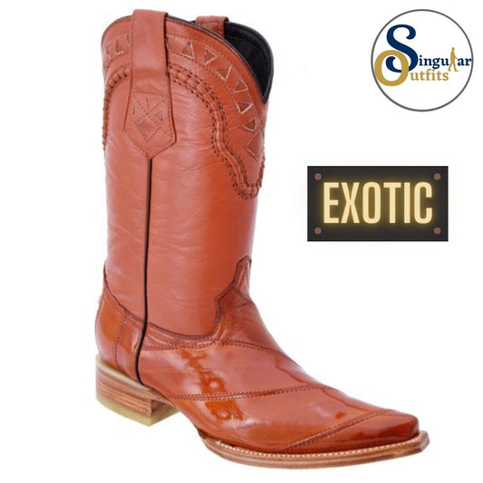 Botas vaqueras exoticas SO-WD0086 anguila Singular Outfits exotic western cowboy boots eel