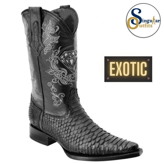 Botas vaqueras exoticas SO-WD0100 piton Singular Outfits exotic western cowboy boots python