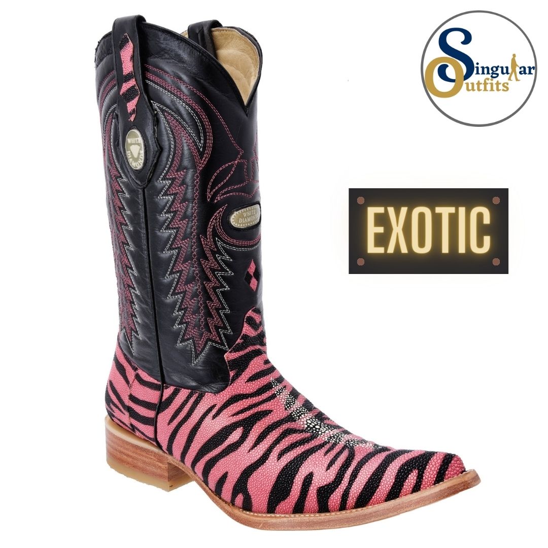 Botas De Raya Botas vaqueras Exóticas SO-WD0113 – Singular Outfits