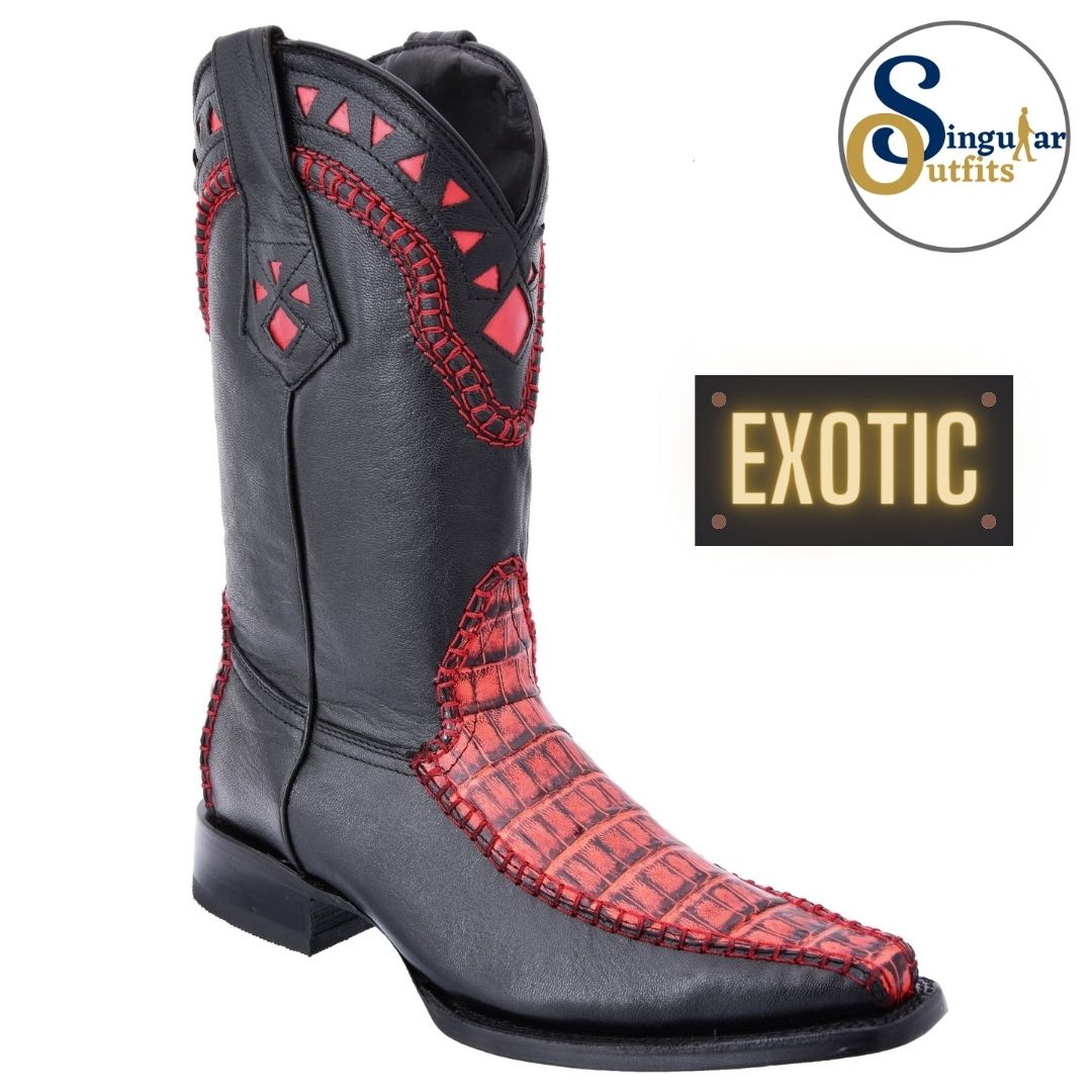 Botas vaqueras exoticas SO-WD0185 cocodrilo Singular Outfits exotic western cowboy boots crocodile